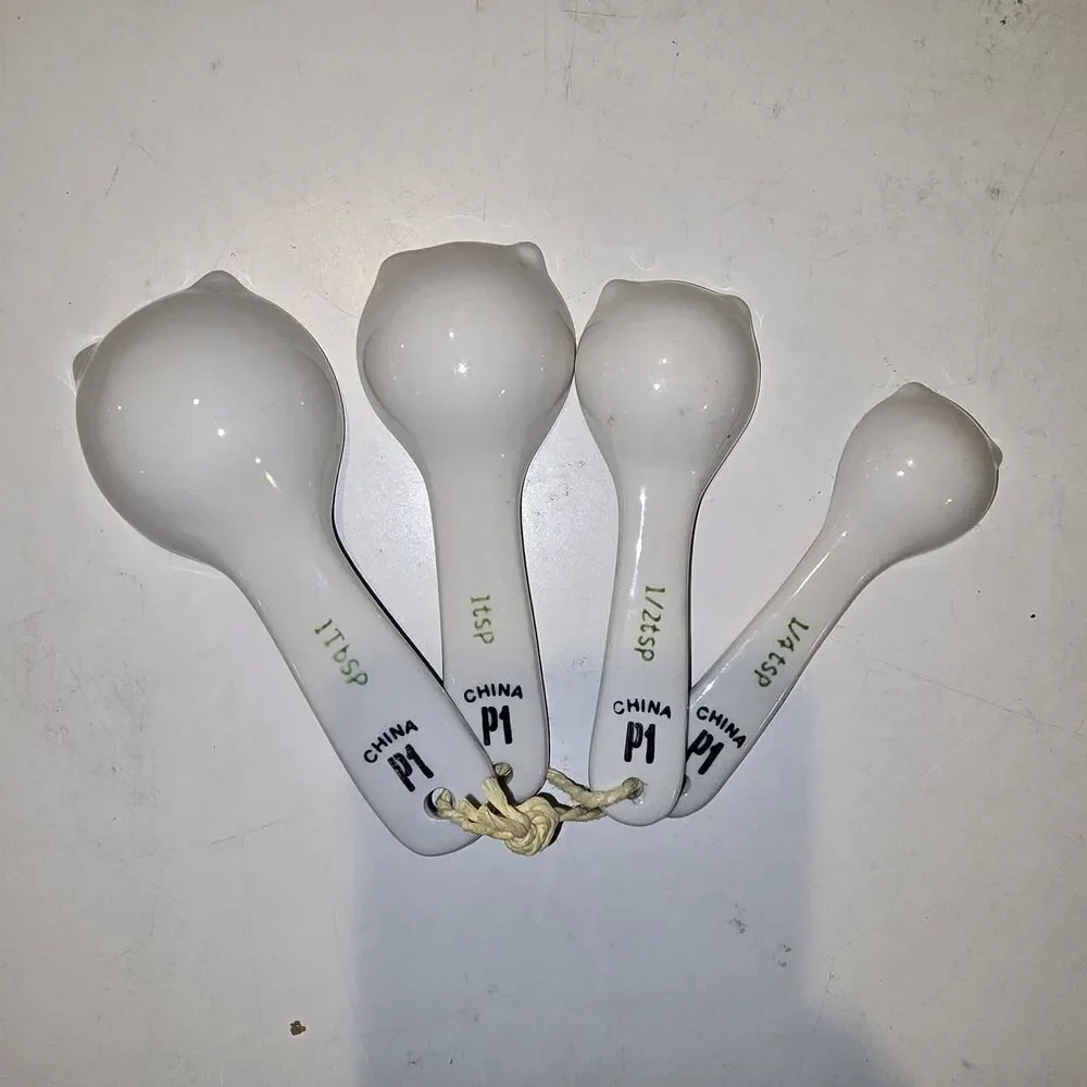 Pier 1 Ceramic Colorful Owl Measuring Spoon Set Ceramic Measure Spoons Owl Decor
